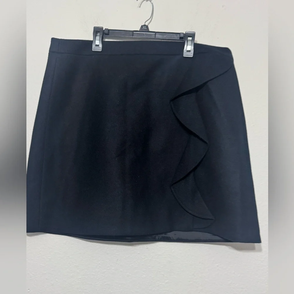 J.Crew Wool Ruffle Skirt Sz 16